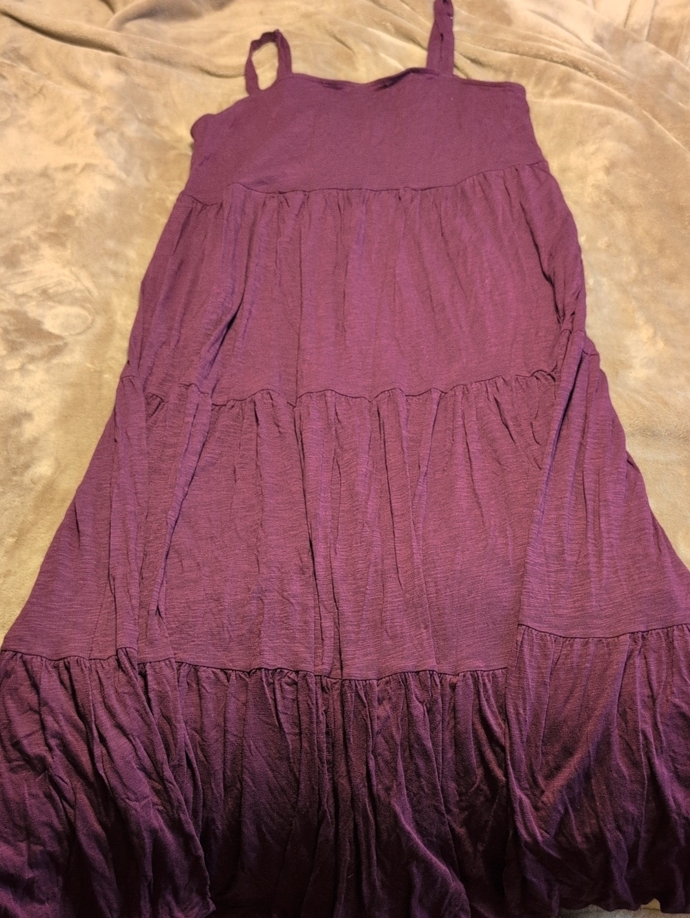 torrid Plum Tiered Maxi Sundress Size 00